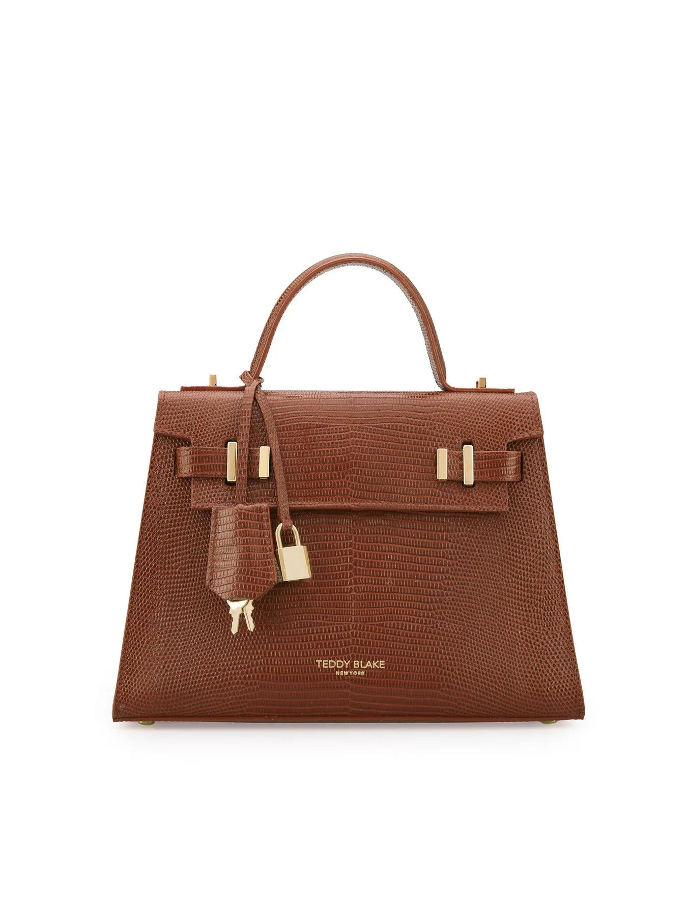 Ava Lizard Gold 11" - Camel Brown