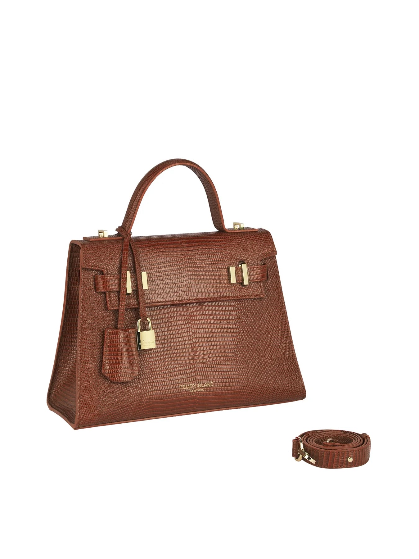 Ava Lizard Gold 11" - Camel Brown