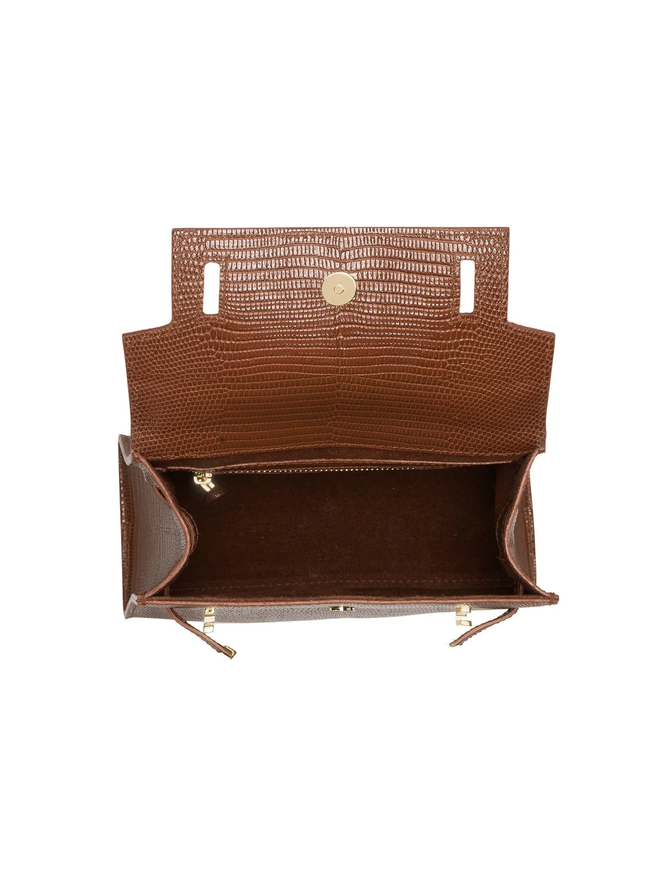 Ava Lizard Gold 11" - Camel Brown