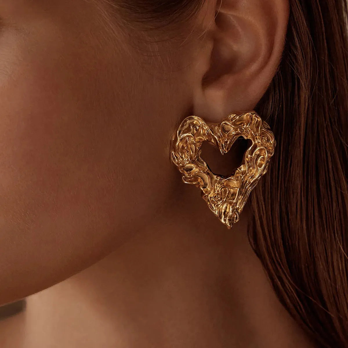 Chunky Lava Earrings