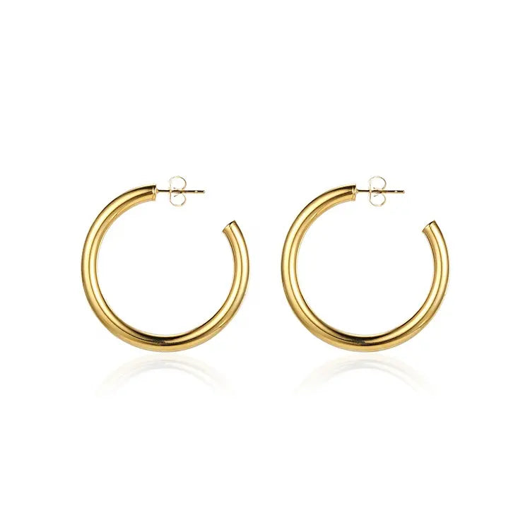 Zen Circlets Hoops - Gold