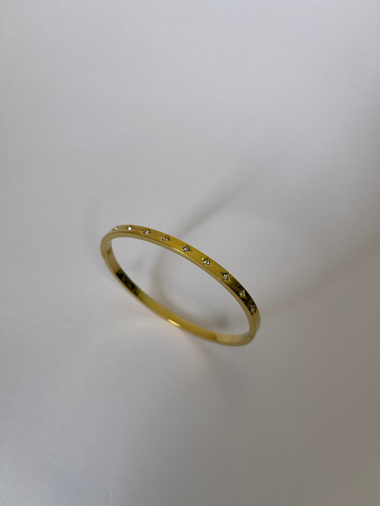 Starlit Bangle Hammer Bracelet