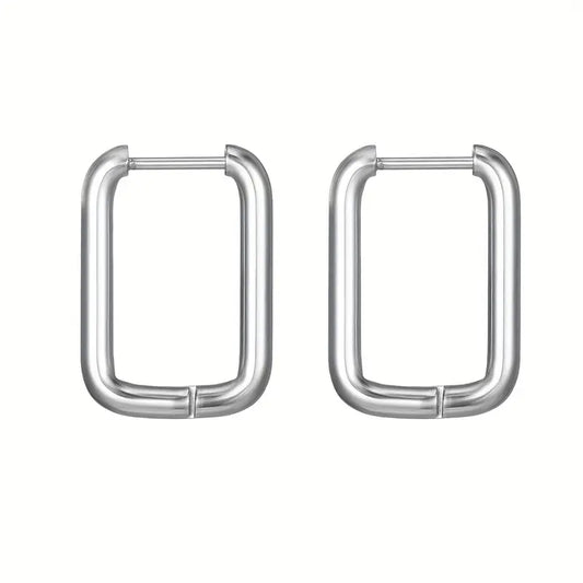 Laura Hoops - Silver Plated