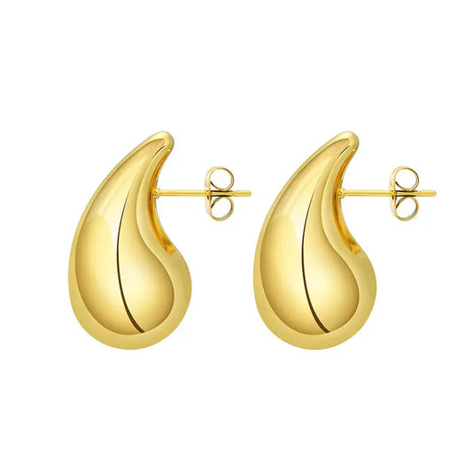 Reverie Drops Hoops - 18K Gold Plated